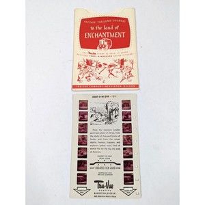 Vintage Tru Vue Tru-Vue Film Card Day At The Zoo Nature Animals Travel C1 3D 3-D